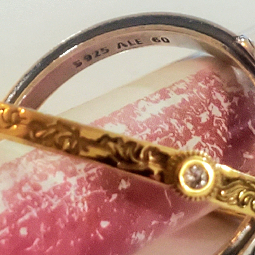 Authentic NEW Pandora Game of Thrones Spinning Astrolabe Ring 14GP CZ S925ALE - Picture 10 of 11